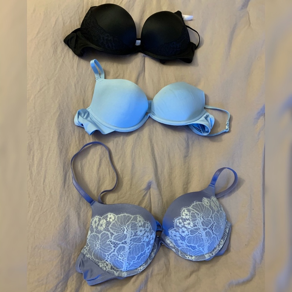 36A Ambrielle and Adore Me extreme push up bras